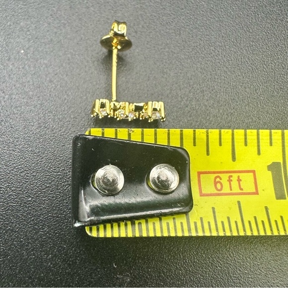 925 Sterling Silver Hypoallergenic 14K gold plated star - Picture 12 of 12